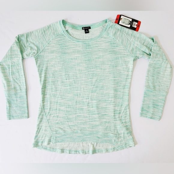 NWT Champion Elite Striped Long Sleeve Pullover Warmup Workout Women's Size Med - Picture 1 of 9